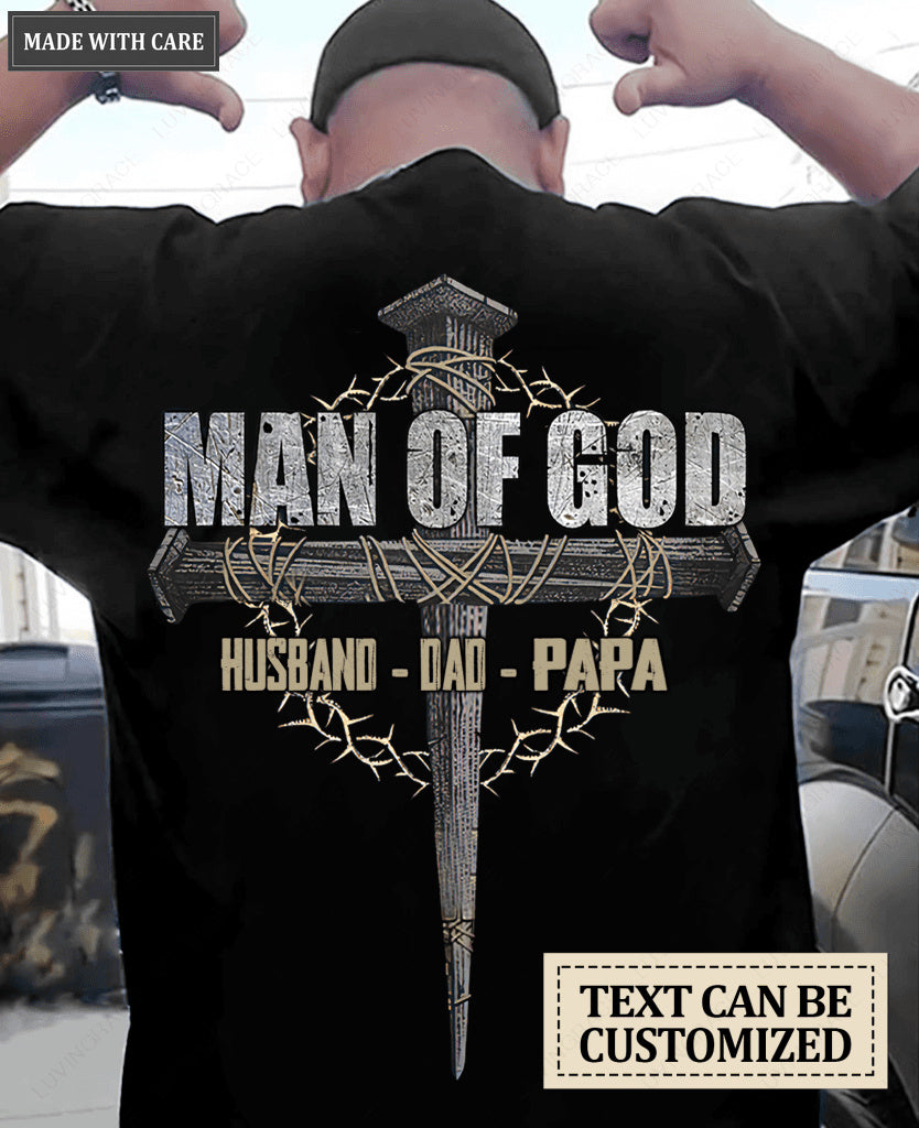 Man of god Personalized Tshirt for Father's day