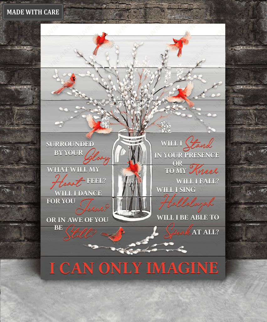 Willow Cardinal Surrounded By Glory Wall Art