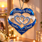 Personalized Names & Date Bound by Love Ornament - Anniversary Gift for Couple.