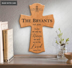 Personalized Hanging Cross As For Us