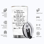 Golden Cross Holy Bible Every Day God Thinks Of You Custom Tumbler Birthday Gifts For Women Christian Gifts Custom Name Gift - Personalized Stainless Steel Tumbler