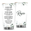 Green Leaf Every Day God Thinks Of You Custom Tumbler Birthday Gifts For Women Christian Gifts Custom Name Gift - Personalized Stainless Steel Tumbler
