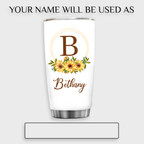 Christian Bible Verse Sunflower Faith You Are Religious Inspirational Custom Tumbler Gifts - Personalized Stainless Steel Tumbler