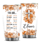 Christian Bible Verse You Are Religious Inspirational Custom Tumbler Gifts - Personalized Stainless Steel Tumbler
