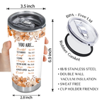 Christian Bible Verse You Are Religious Inspirational Custom Tumbler Gifts - Personalized Stainless Steel Tumbler