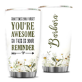 Inspirational Gifts Daisy Flower You're Awesome Custom Tumbler Gifts - Personalized Stainless Steel Tumbler