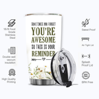 Inspirational Gifts Daisy Flower You're Awesome Custom Tumbler Gifts - Personalized Stainless Steel Tumbler