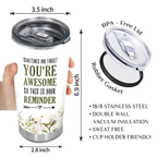 Inspirational Gifts Daisy Flower You're Awesome Custom Tumbler Gifts - Personalized Stainless Steel Tumbler