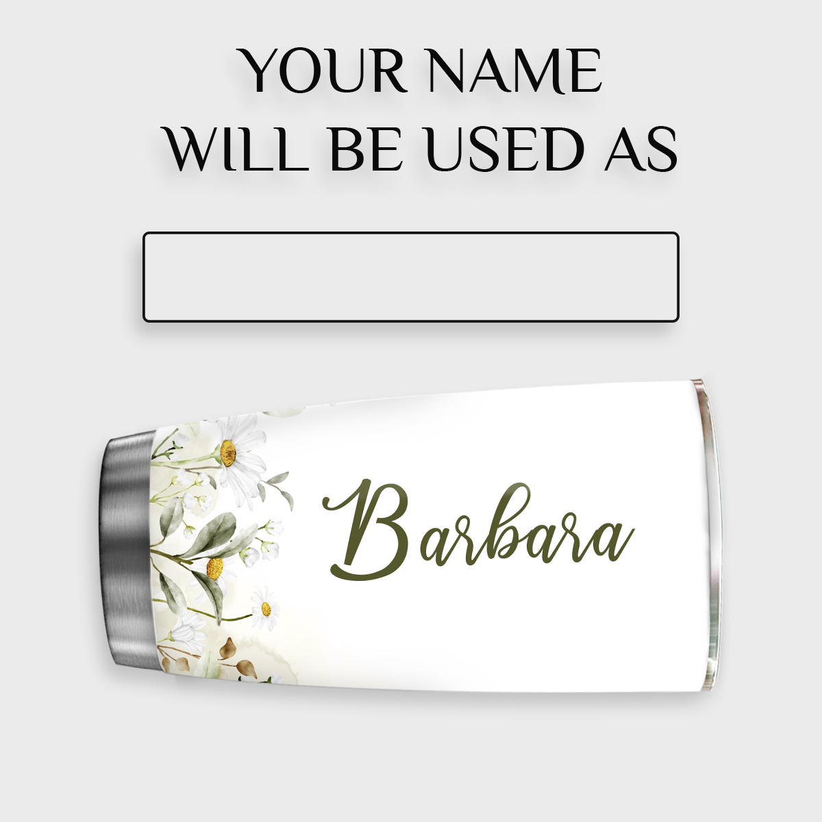 Inspirational Gifts Daisy Flower You're Awesome Custom Tumbler Gifts - Personalized Stainless Steel Tumbler