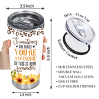 Inspirational Gifts Vintage Cheetah Sunflower Rainbow You're Awesome Custom Tumbler Gifts - Personalized Stainless Steel Tumbler