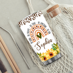 Inspirational Gifts Vintage Cheetah Sunflower Rainbow You're Awesome Custom Tumbler Gifts - Personalized Stainless Steel Tumbler