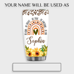 Inspirational Gifts Vintage Cheetah Sunflower Rainbow You're Awesome Custom Tumbler Gifts - Personalized Stainless Steel Tumbler