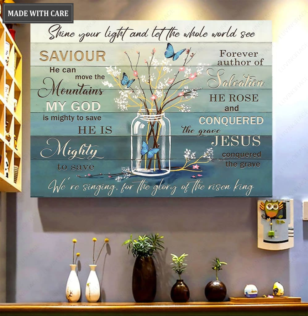 Horizontal Simple Jar He Savs Wall Art