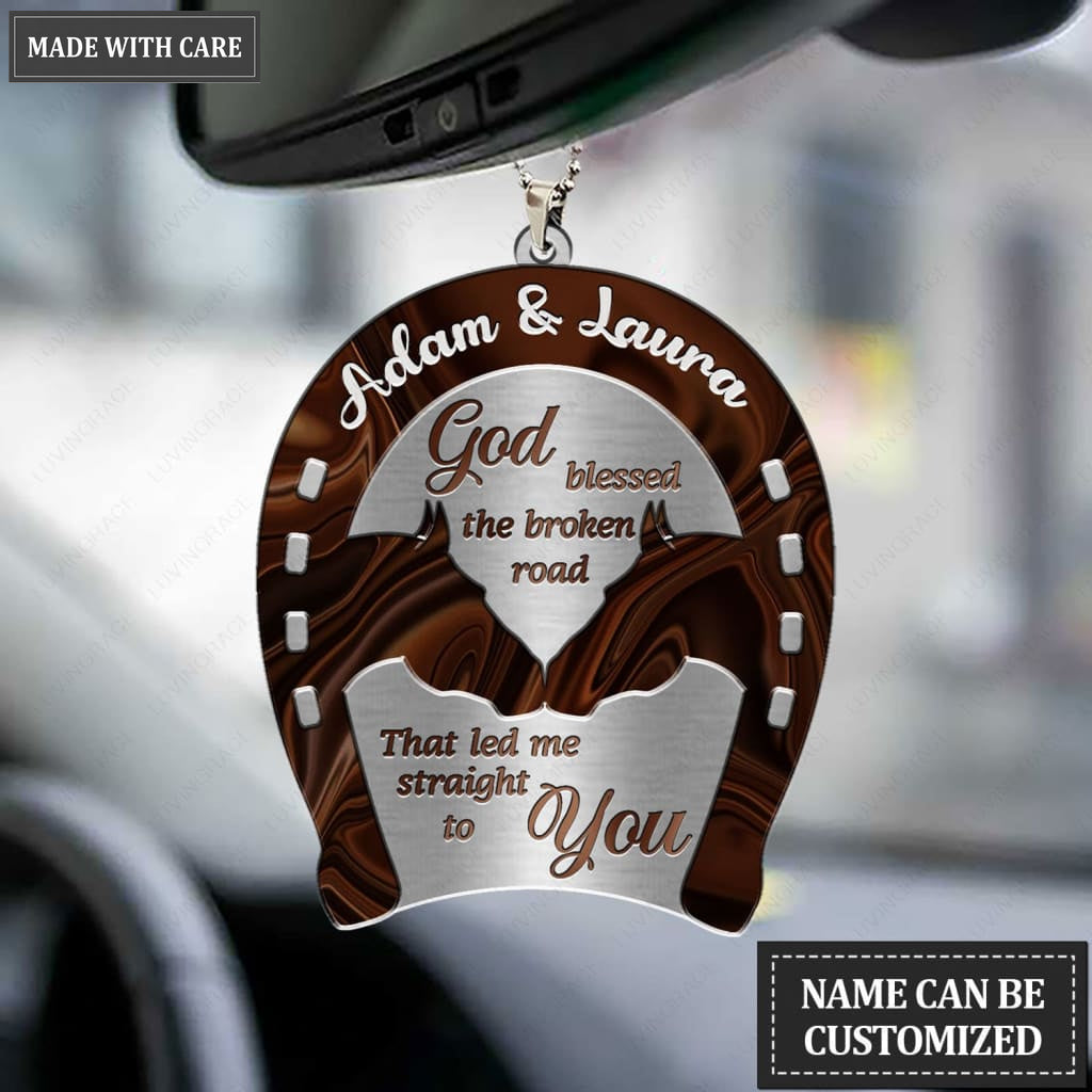 Printfamily M96 Horse Couple God Blessed Personalized Ornament