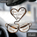 Coffee Cup Couple God Blessed Personalized Ornament