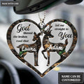 Printfamily M108 Deer Couple God Blessed Personalized Ornament