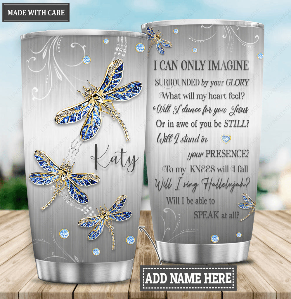 Dragonfly Surrounded By Glory Personalized Tumbler