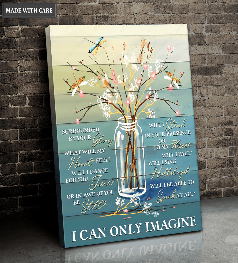 Jar Glory Dragonfly Poster And Canvas