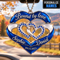 Personalized Names & Date Bound by Love Ornament - Anniversary Gift for Couple.