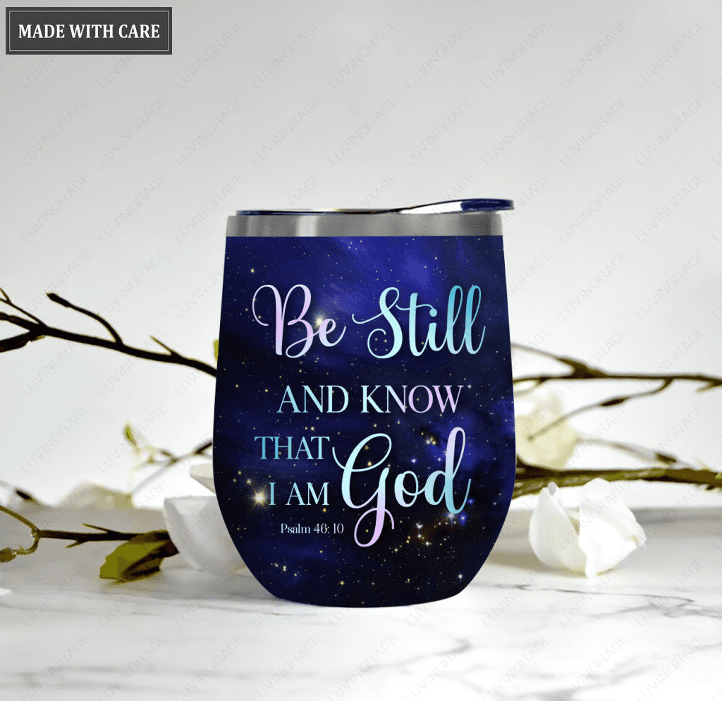 Personalized Galaxy Cross Way Maker Wine Tumbler
