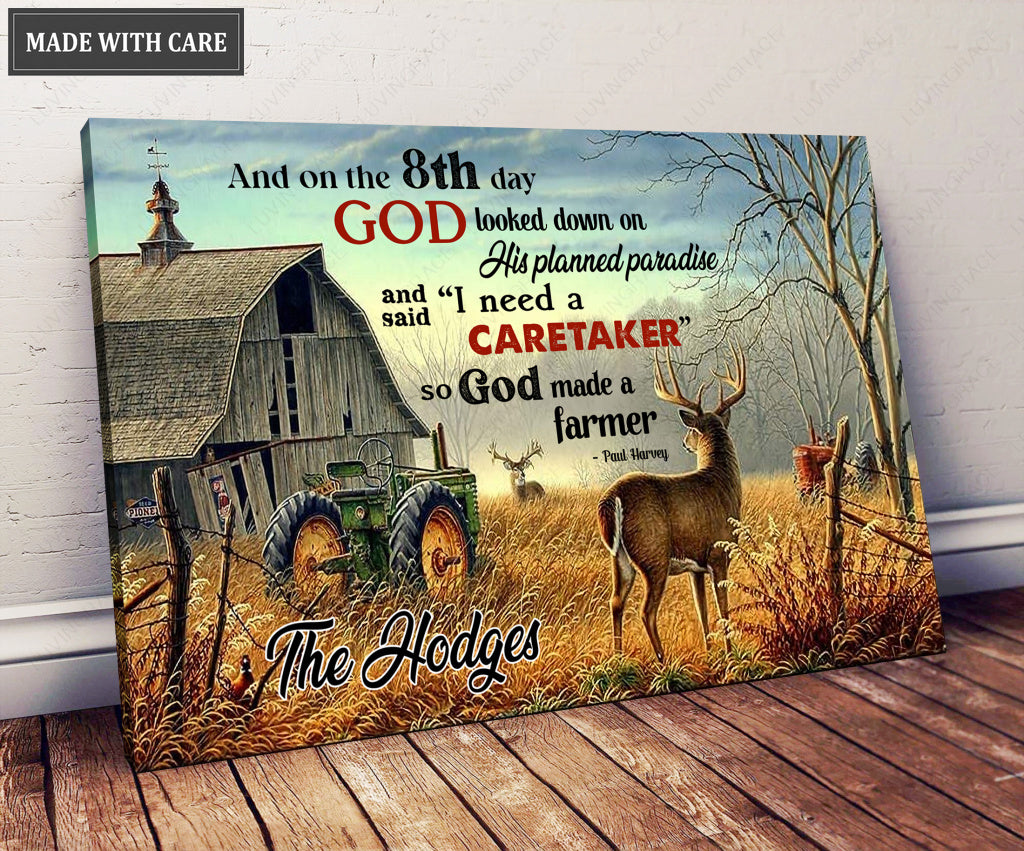 Personalized Farm Wildlife Canvas Wall Art