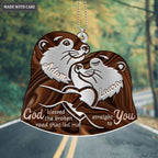 Printfamily M100 Otter Couple God Blessed Personalized Ornament