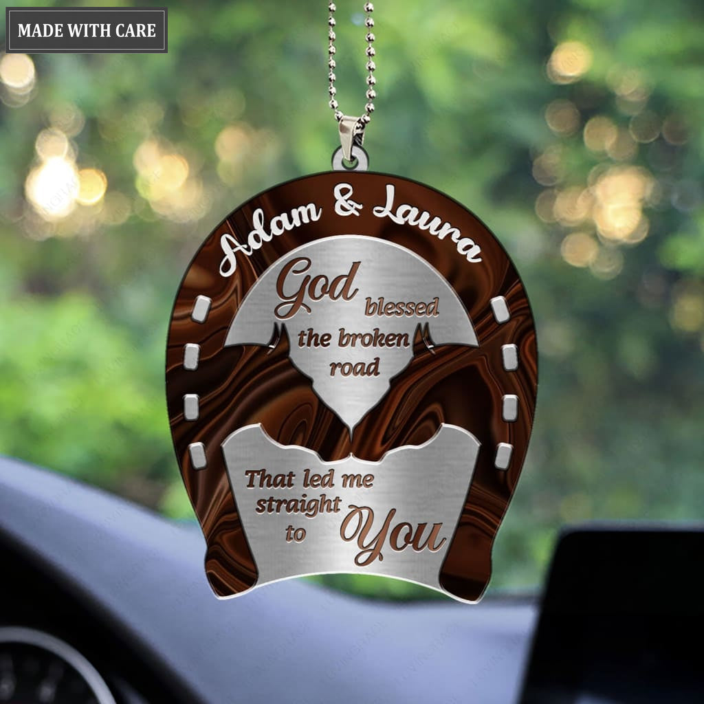 Printfamily M96 Horse Couple God Blessed Personalized Ornament