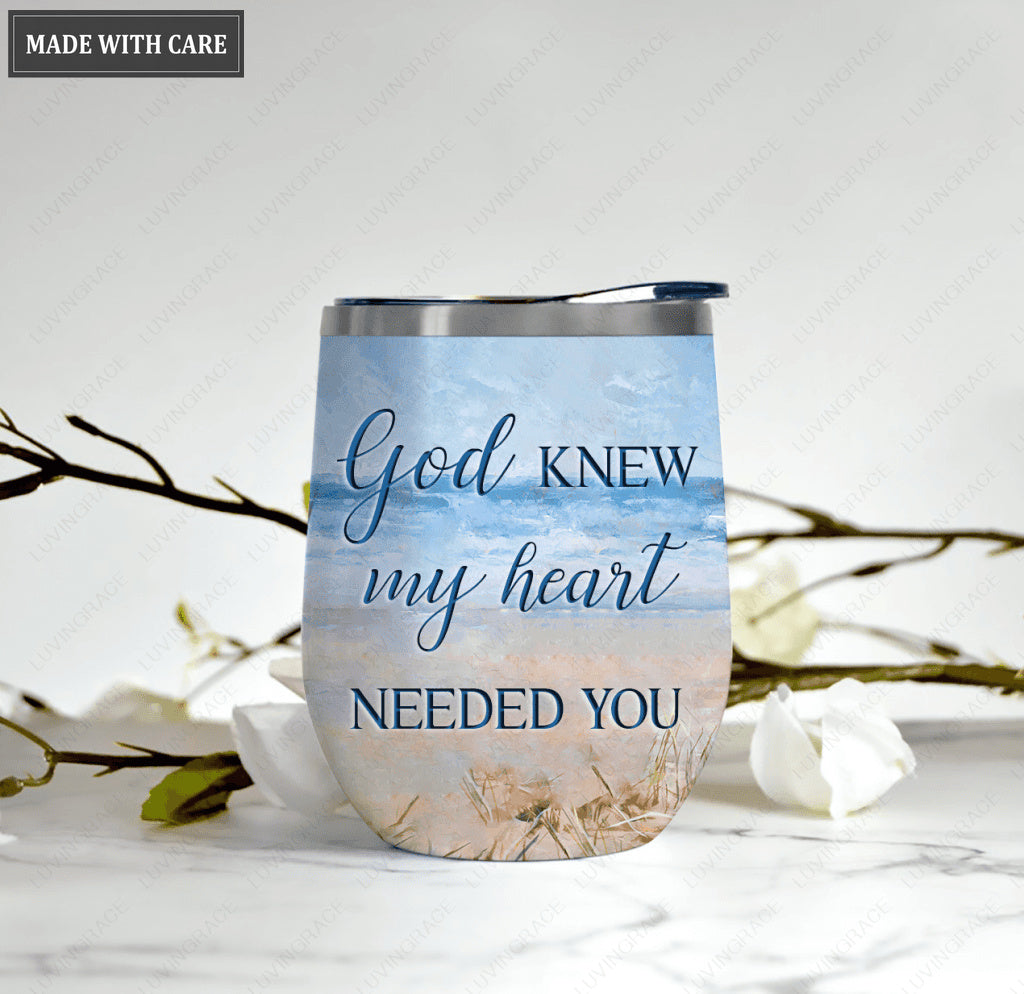 Personalized Couple God Blessed Wine Tumbler