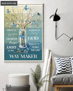 Jar Waymaker Butterfles Wall Art