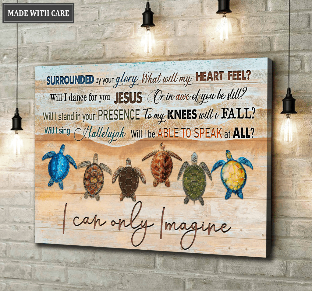 Sea Turtle Glory Canvas Wall Art
