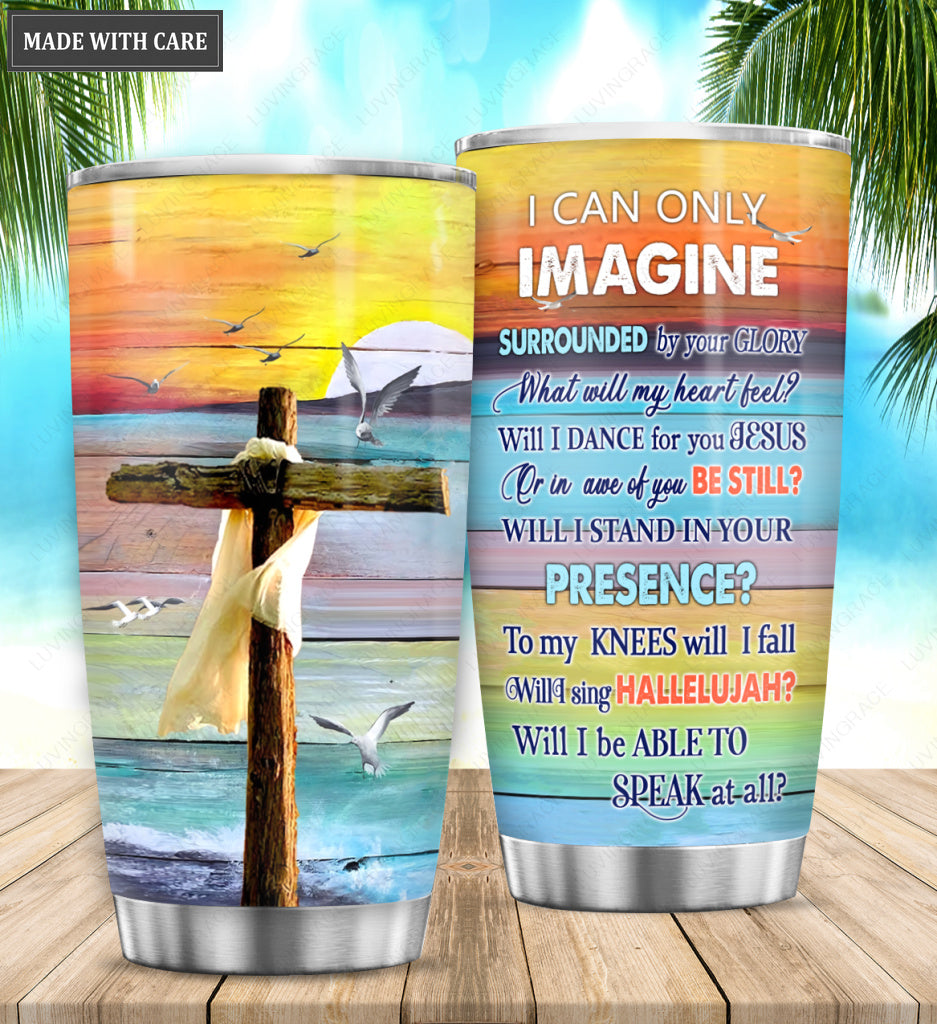 Sunset Cross By Glory Personalized Tumbler