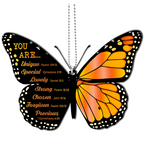 Monarch Butterfly You Are Christian Ornament Gift Bible Verse Christmas Ornament Car Hanging