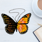 Monarch Butterfly You Are Christian Ornament Gift Bible Verse Christmas Ornament Car Hanging