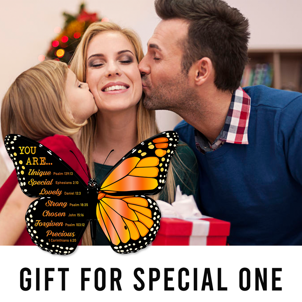 Monarch Butterfly You Are Christian Ornament Gift Bible Verse Christmas Ornament Car Hanging
