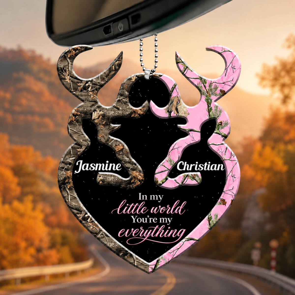 Personalized Name Buck And Doe You're My Everything Ornament - Ideal Gifts for Couples, for Husband & Wife