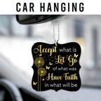 Dandelion Butterflies Have Faith Christian Ornament Gift Christmas Ornament Car Hanging