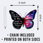 Monarch Butterfly Do Not Be Conformed Christian Ornament Gift Bible Verse Christmas Ornament Car Hanging
