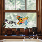 Colorful Flowers Butterfly Way Maker Christian Ornament Gift Christmas Acrylic Transparent Ornament Car Hanging