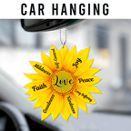 Sunflower Fruit Of The Spirit Christian Ornament Gift Christmas Ornament Car Hanging