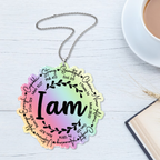 I am Inspiration Christian Ornament Gift Bible Verse Christmas Ornament Car Hanging