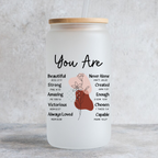 Floral You Are Can Glass Christian Gifts for Women