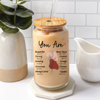 Floral You Are Can Glass Christian Gifts for Women