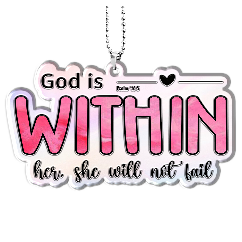 God Is Within Her Christian Gifts For Women, Birthday Gifts For Women, Ornament Gift