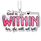 God Is Within Her Christian Gifts For Women, Birthday Gifts For Women, Ornament Gift