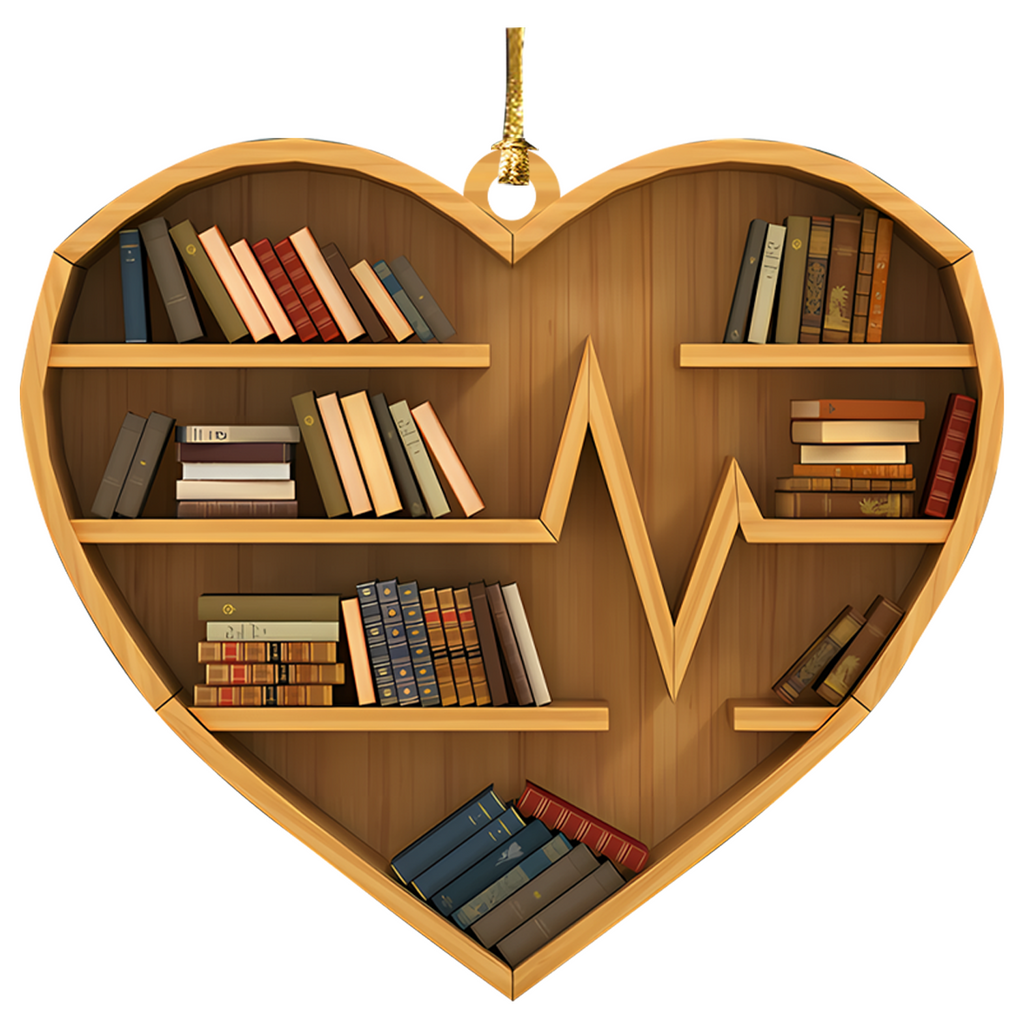 Bookshelf Just A Girl Who Loves Books 2 Sides Book Lovers Girl Custom Wooden Ornament