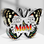 I Love You Mom Mothers Day Gifts for Mom, Unique Mom Birthday Gift Ideas, Butterfly-Shaped Acrylic Keepsake Gifts