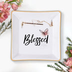 God Blessed Christian Gift Inspirational Religious Gift Ceramic Ring Dish
