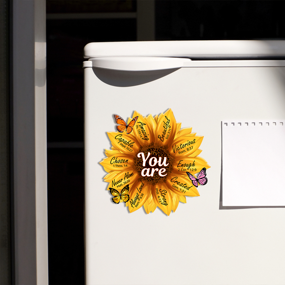 Sunflower You Are Gift Bible Verse Christian Gifts For Women Refrigerator Magnet Home Decor Magnet
