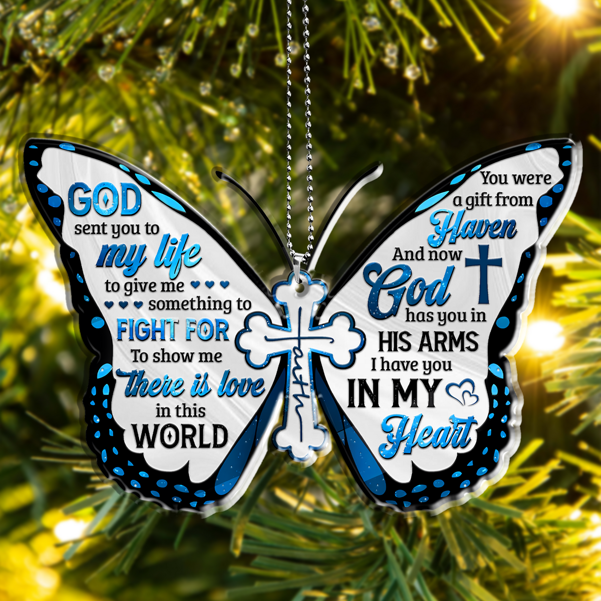 Loving Memory Car Rear View Mirror Accessories, Memorial Car Charm, Memorial Ornament for Loss of Loved One