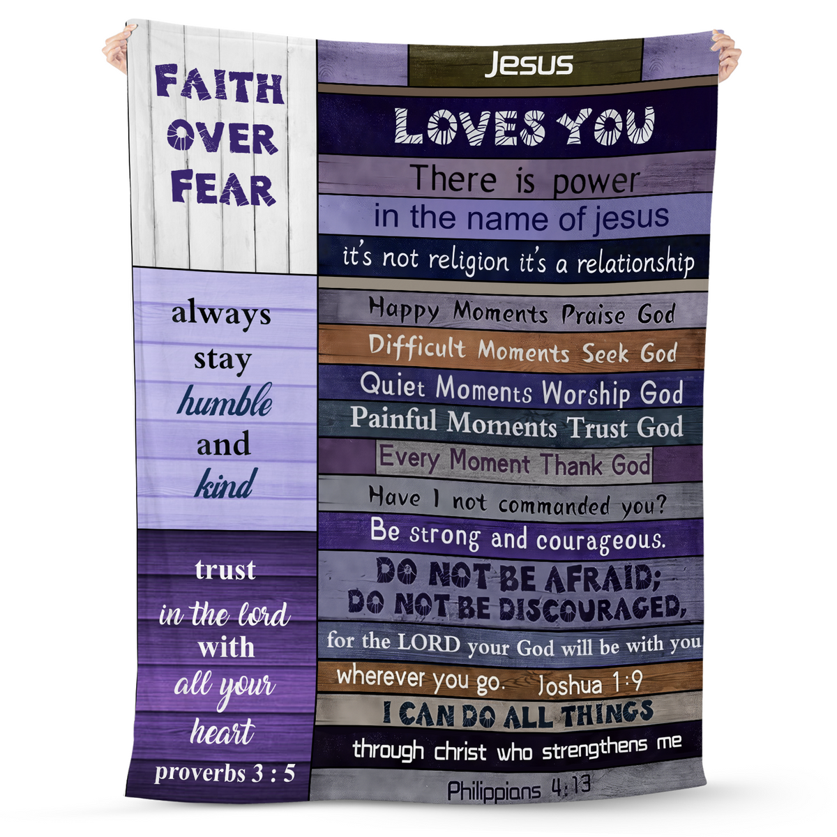 Christian Gifts for Women Faith Blanket - Religious Throw Fleece Blanket